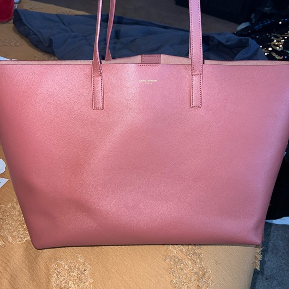 Saint Laurent Pink Tote Bag with Minimalist Design - Picture 1 of 13